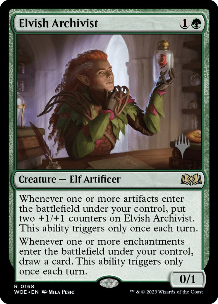 Elvish Archivist (Promo Pack) [Wilds of Eldraine Promos] | GrognardGamesBatavia