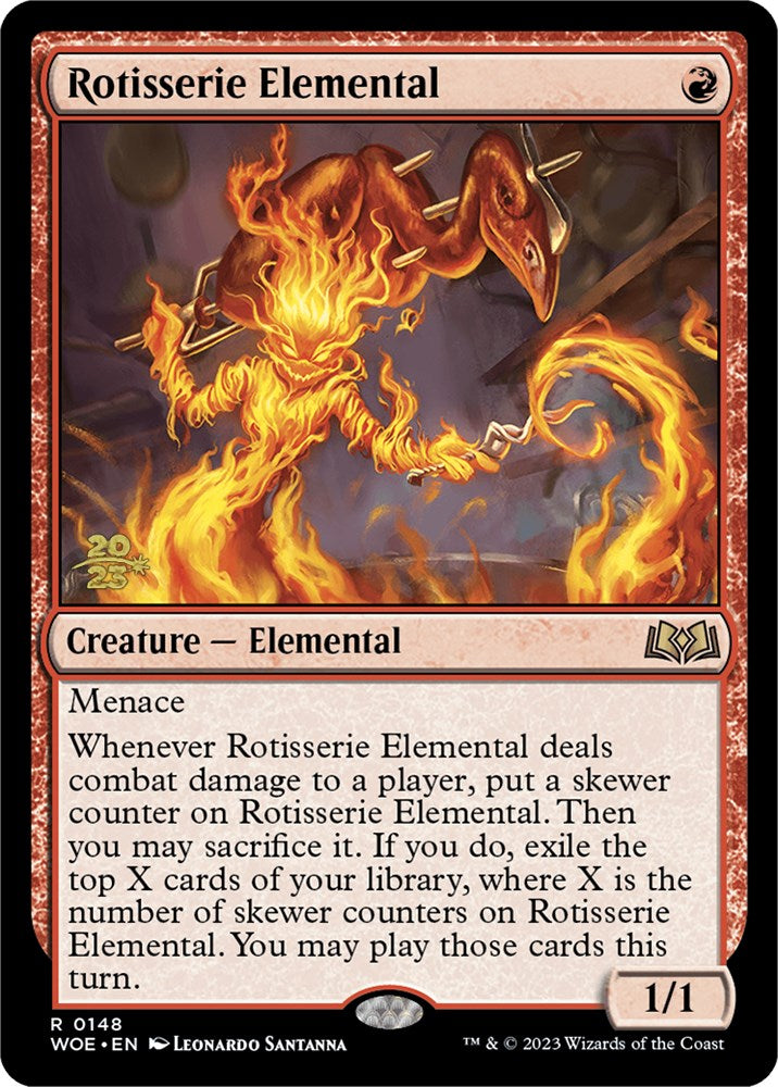 Rotisserie Elemental [Wilds of Eldraine Prerelease Promos] | GrognardGamesBatavia