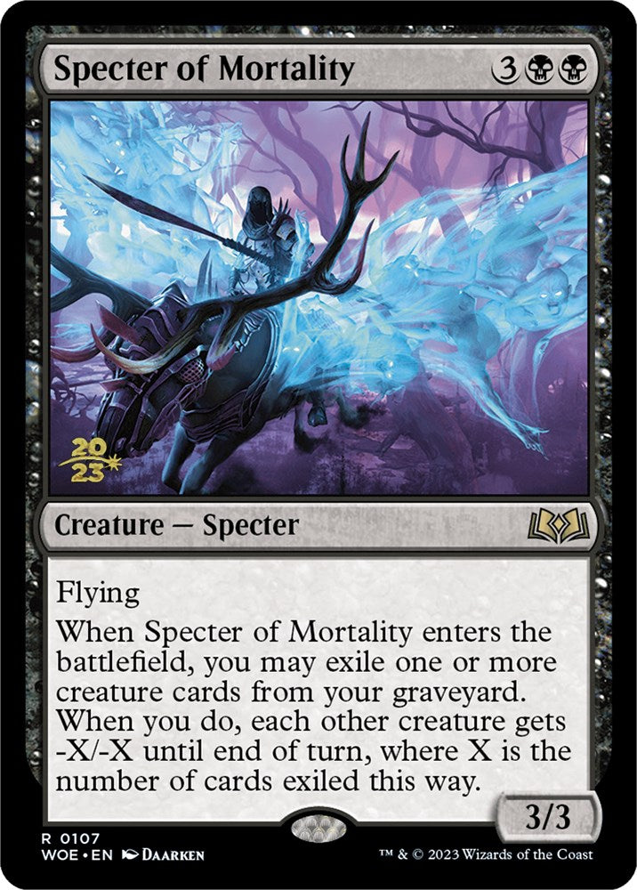 Specter of Mortality [Wilds of Eldraine Prerelease Promos] | GrognardGamesBatavia