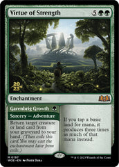 Virtue of Strength // Garenbrig Growth [Wilds of Eldraine Prerelease Promos] | GrognardGamesBatavia