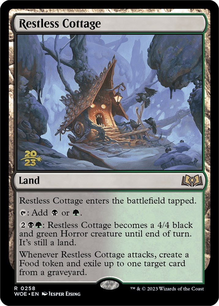 Restless Cottage [Wilds of Eldraine Prerelease Promos] | GrognardGamesBatavia