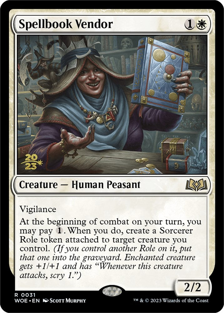 Spellbook Vendor [Wilds of Eldraine Prerelease Promos] | GrognardGamesBatavia