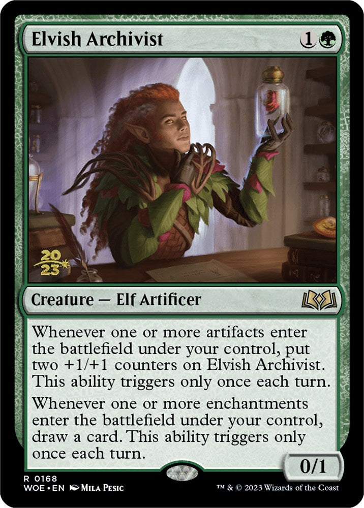 Elvish Archivist [Wilds of Eldraine Prerelease Promos] | GrognardGamesBatavia