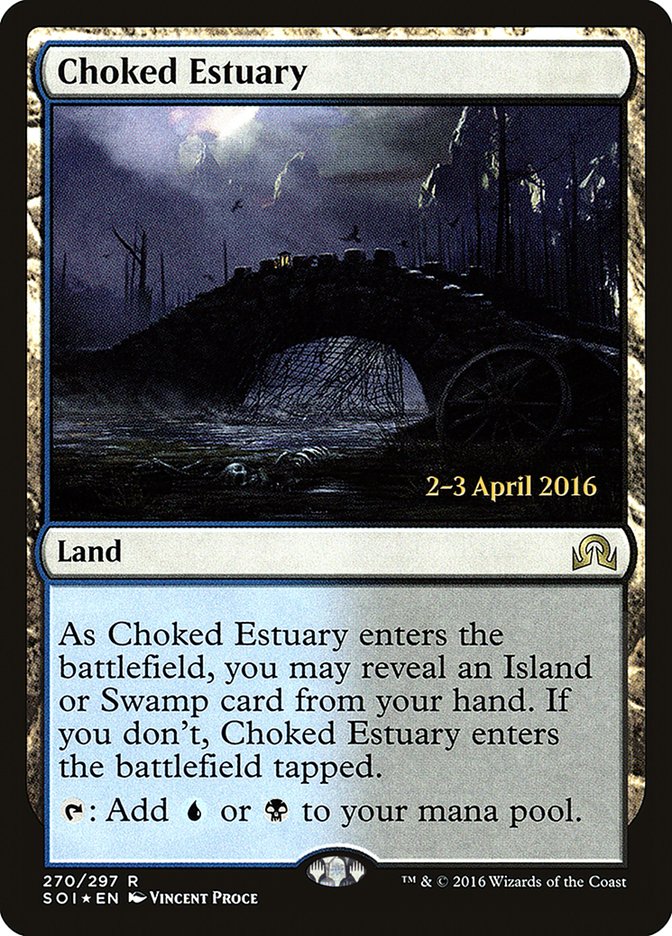 Choked Estuary [Shadows over Innistrad Prerelease Promos] | GrognardGamesBatavia