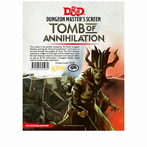 Gale Force Nine Dungeons & Dragons - "Tomb of Annihilation" DM Screen, | GrognardGamesBatavia