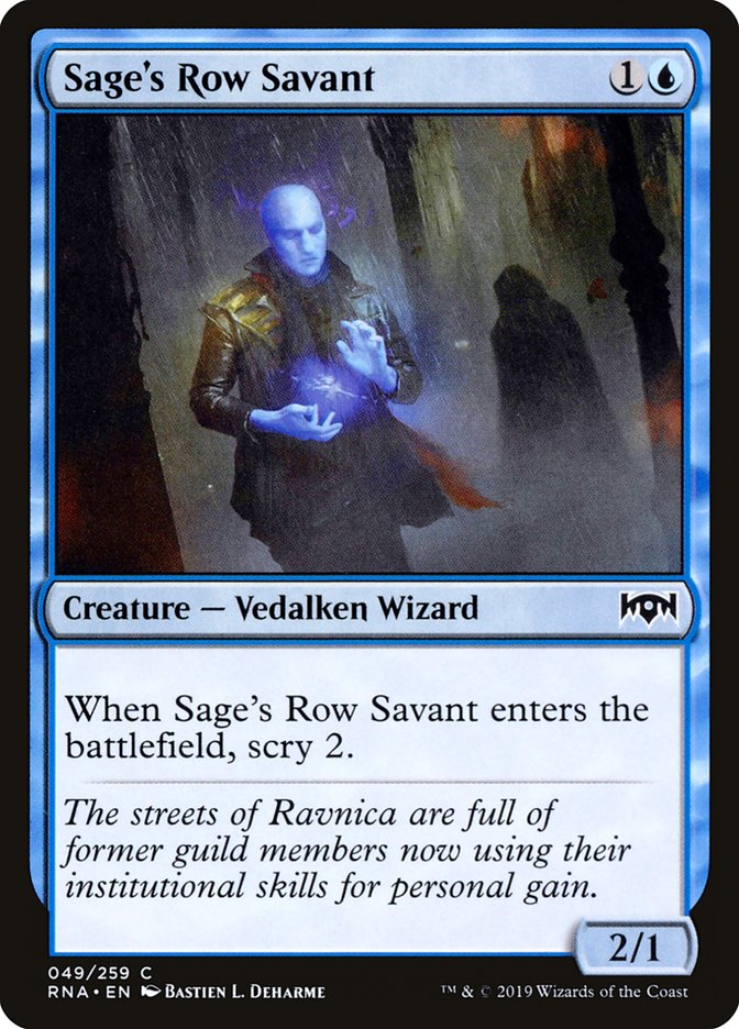 Sage's Row Savant [Ravnica Allegiance] | GrognardGamesBatavia