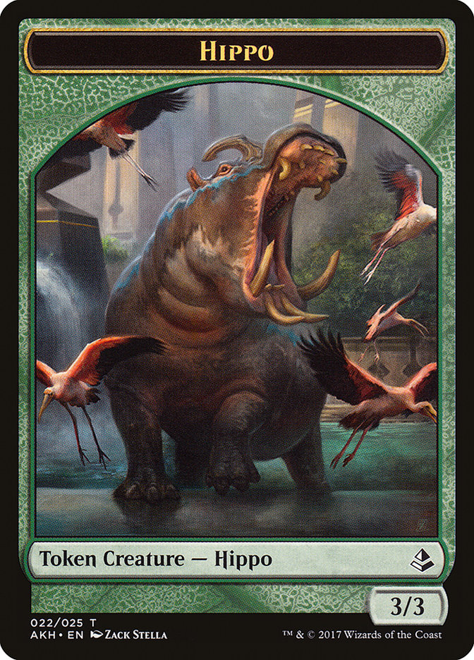 Hippo Token [Amonkhet Tokens] | GrognardGamesBatavia