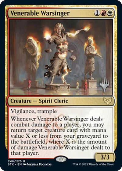 Venerable Warsinger (Promo Pack) [Strixhaven: School of Mages Promos] | GrognardGamesBatavia