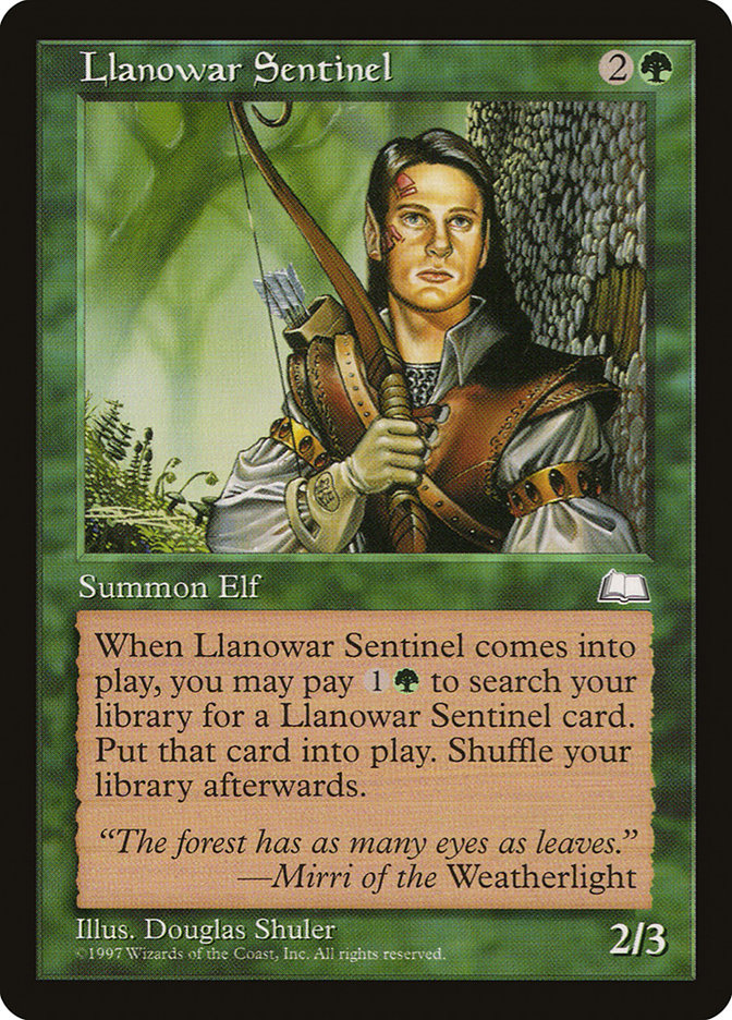 Llanowar Sentinel [Weatherlight] | GrognardGamesBatavia