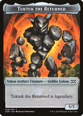 Human Soldier // Tuktuk the Returned Double-Sided Token [Double Masters Tokens] | GrognardGamesBatavia