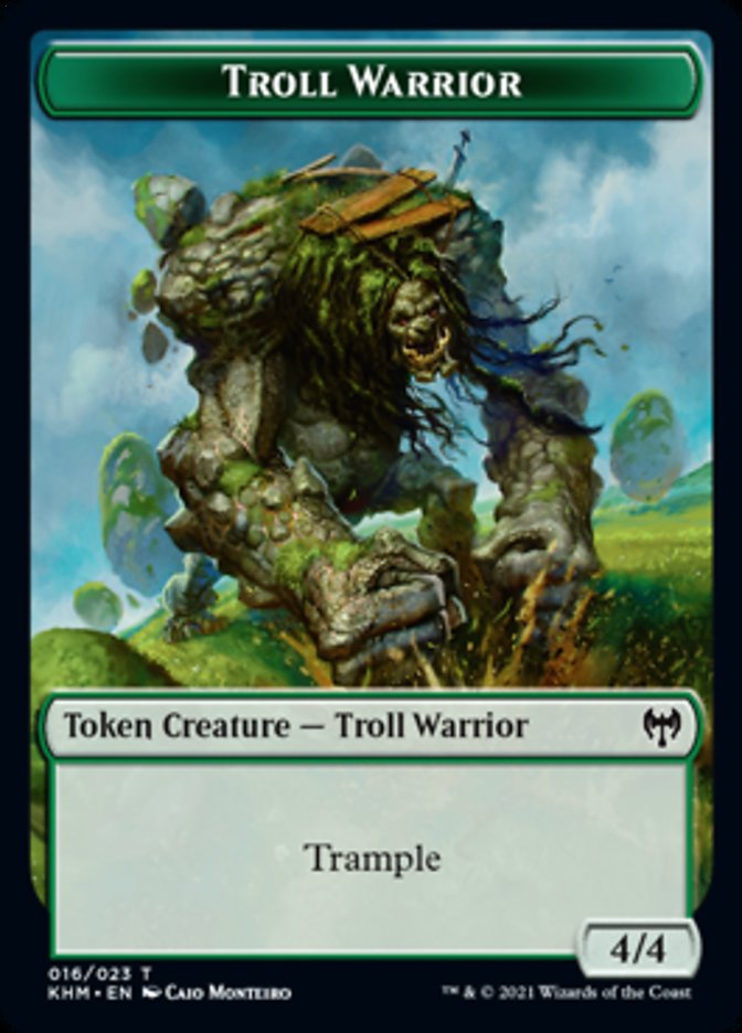 Troll Warrior Token [Kaldheim Tokens] | GrognardGamesBatavia