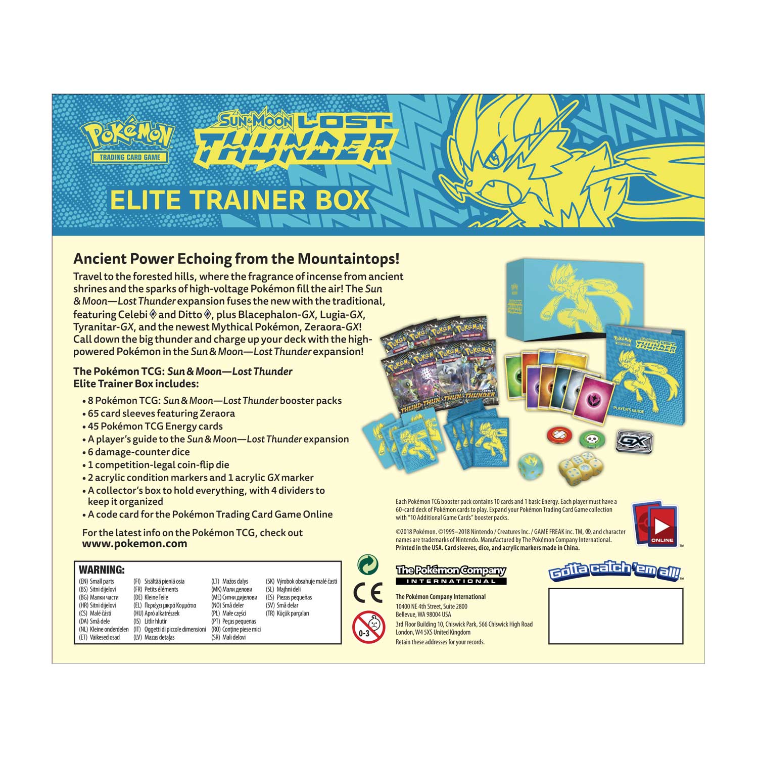 Sun & Moon: Lost Thunder - Elite Trainer Box | GrognardGamesBatavia