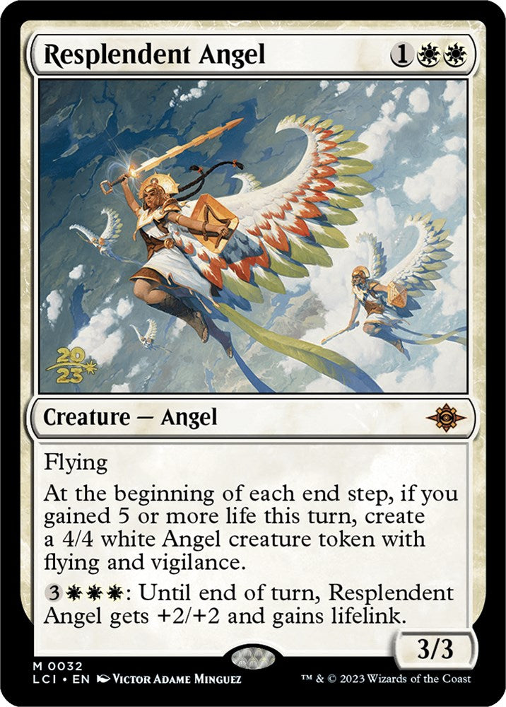 Resplendent Angel (LCI) [The Lost Caverns of Ixalan Prerelease Cards] | GrognardGamesBatavia