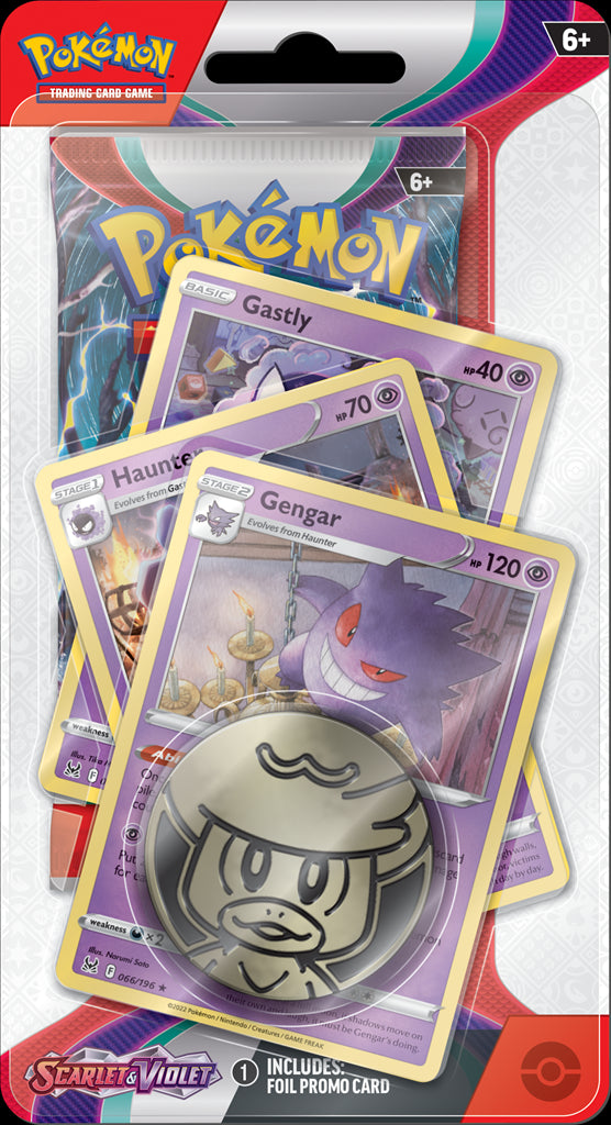 Scarlet & Violet - Single Pack Blister (Gengar, Haunter, Gastly) | GrognardGamesBatavia