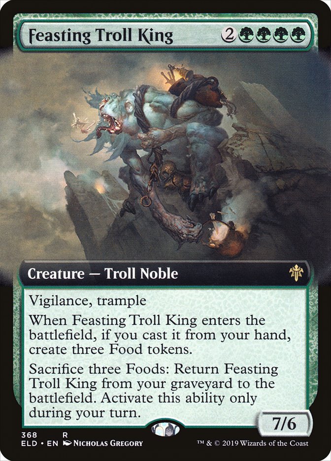 Feasting Troll King (Extended Art) [Throne of Eldraine] | GrognardGamesBatavia