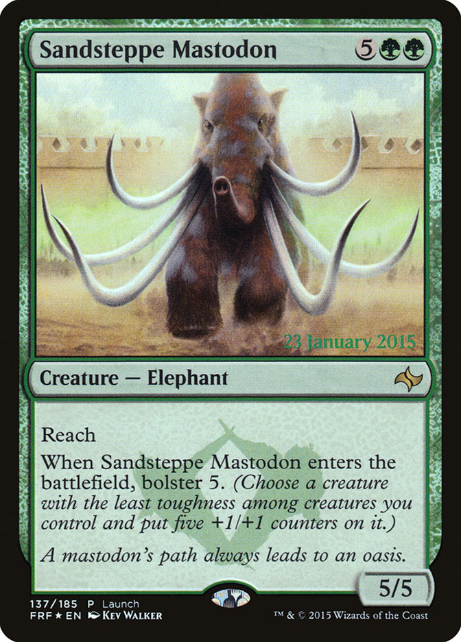 Sandsteppe Mastodon (Launch) [Fate Reforged Prerelease Promos] | GrognardGamesBatavia