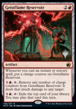 Geistflame Reservoir (Promo Pack) [Innistrad: Midnight Hunt Promos] | GrognardGamesBatavia