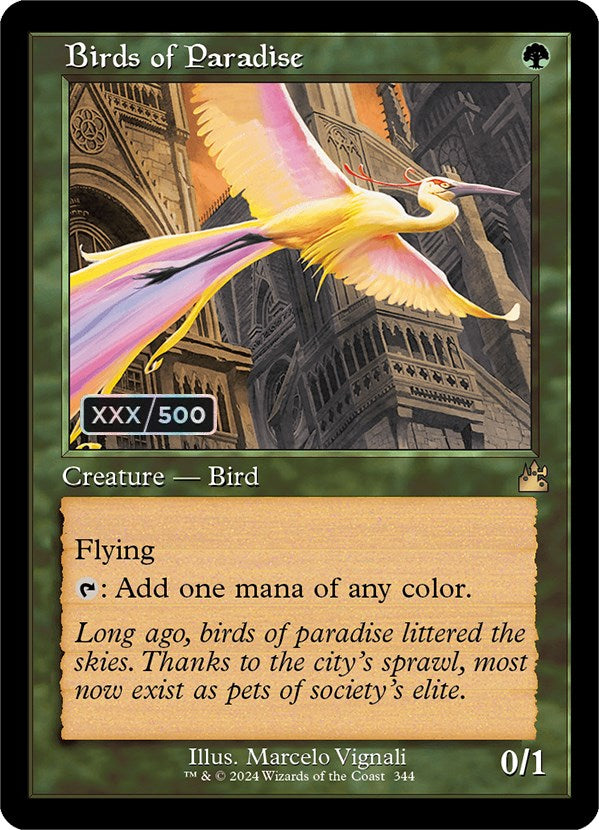 Birds of Paradise (Retro) (Serialized) [Ravnica Remastered] | GrognardGamesBatavia