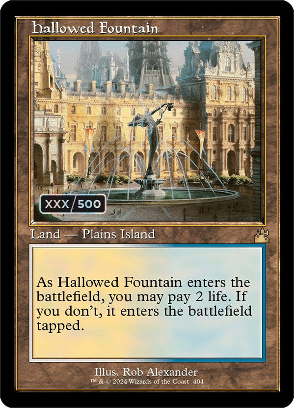 Hallowed Fountain (Retro) (Serialized) [Ravnica Remastered] | GrognardGamesBatavia