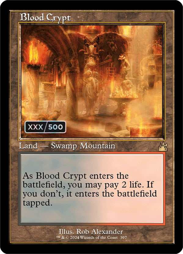 Blood Crypt (Retro) (Serialized) [Ravnica Remastered] | GrognardGamesBatavia