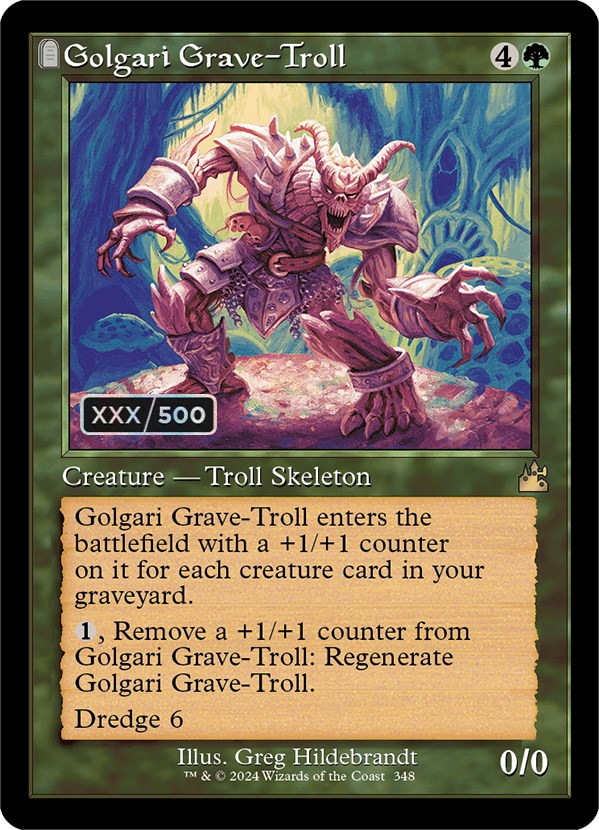 Golgari Grave-Troll (Retro) (Serialized) [Ravnica Remastered] | GrognardGamesBatavia