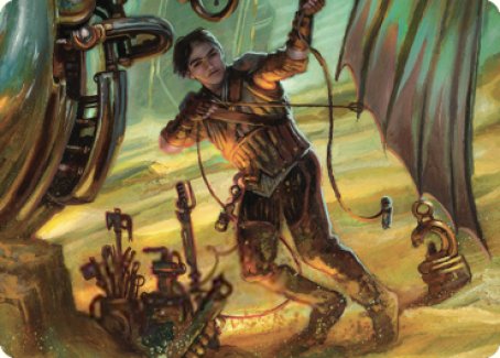 Mishra, Excavation Prodigy Art Card [The Brothers' War Art Series] | GrognardGamesBatavia