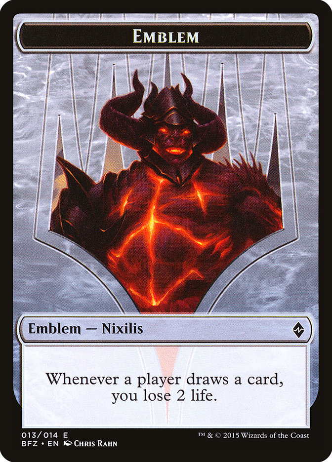 Ob Nixilis Reignited Emblem [Battle for Zendikar Tokens] | GrognardGamesBatavia