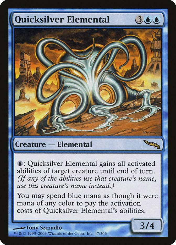 Quicksilver Elemental [Mirrodin] | GrognardGamesBatavia