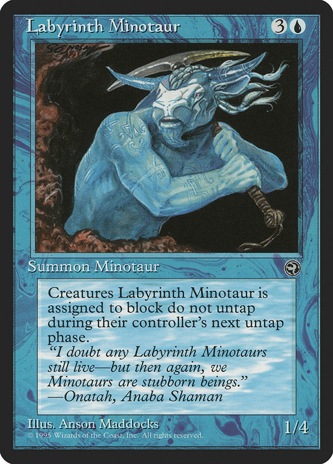 Labyrinth Minotaur (Onatah Flavor Text) [Homelands] | GrognardGamesBatavia