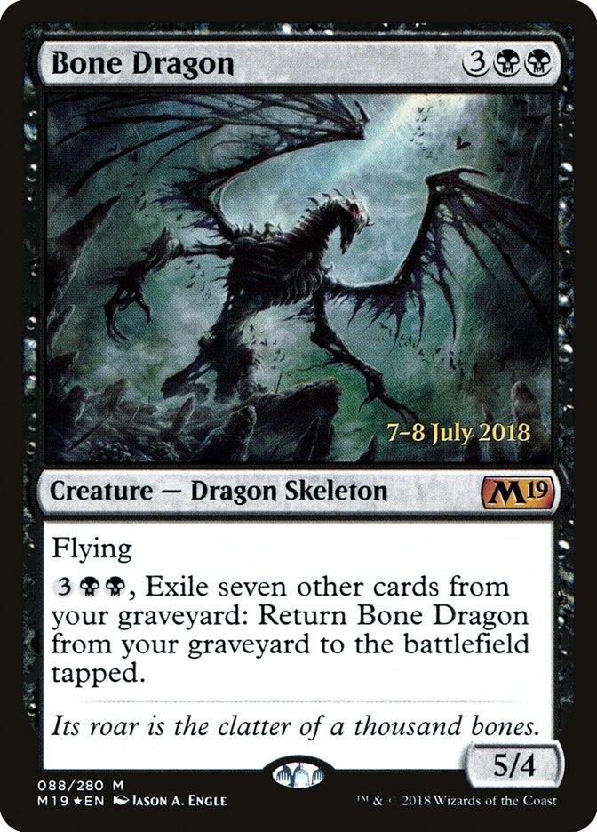 Bone Dragon [Core Set 2019 Prerelease Promos] | GrognardGamesBatavia