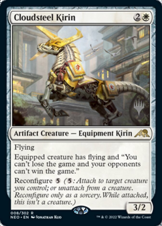 Cloudsteel Kirin (Promo Pack) [Kamigawa: Neon Dynasty Promos] | GrognardGamesBatavia