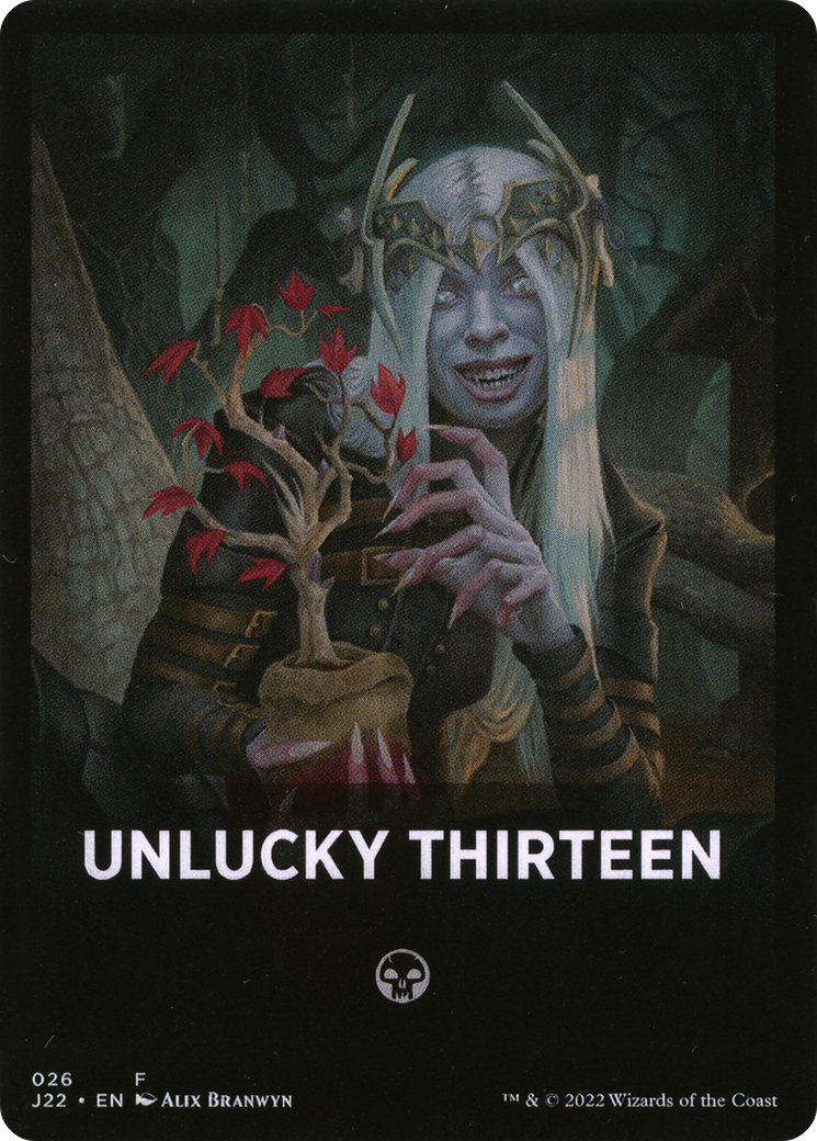 Unlucky Thirteen Theme Card [Jumpstart 2022 Front Cards] | GrognardGamesBatavia