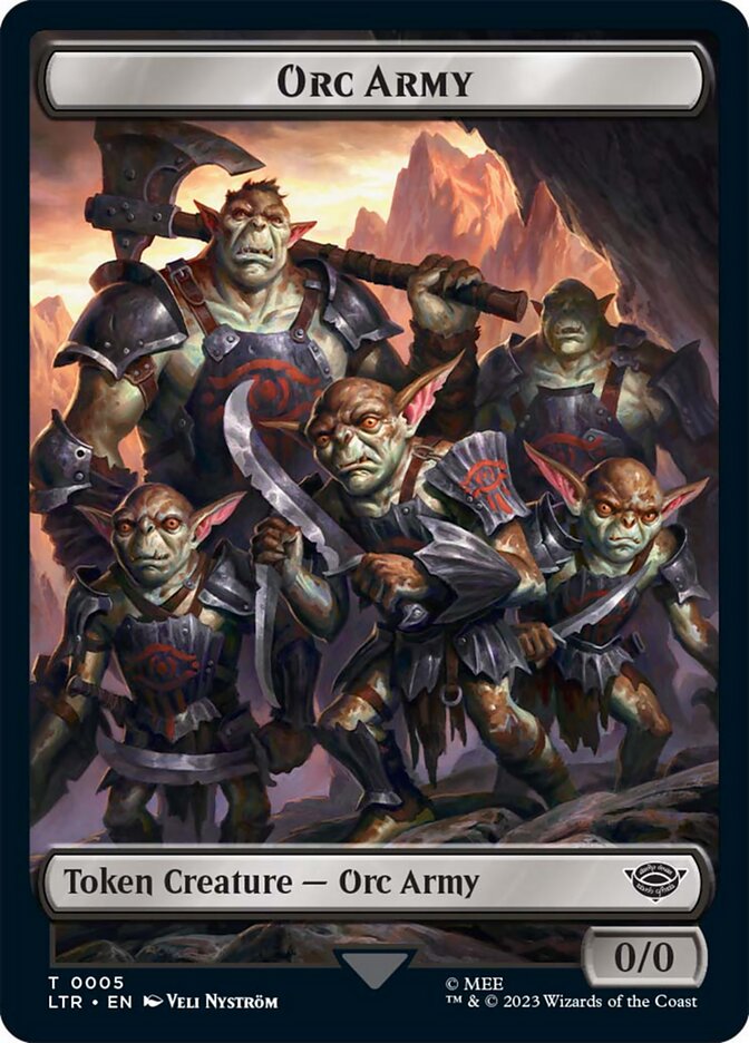 Orc Army Token (05) [The Lord of the Rings: Tales of Middle-Earth Tokens] | GrognardGamesBatavia