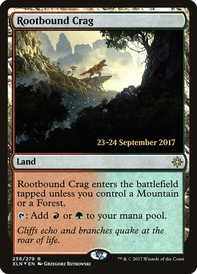 Rootbound Crag [Ixalan Prerelease Promos] | GrognardGamesBatavia