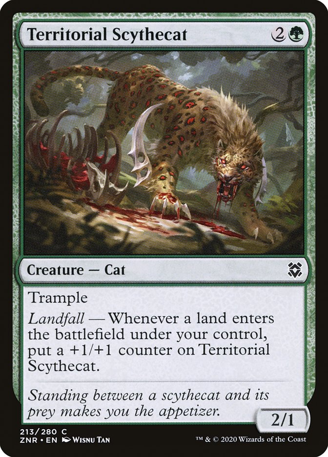 Territorial Scythecat [Zendikar Rising] | GrognardGamesBatavia