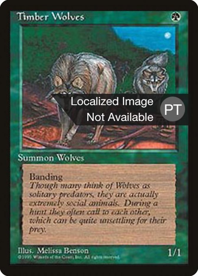 Timber Wolves [Fourth Edition (Foreign Black Border)] | GrognardGamesBatavia