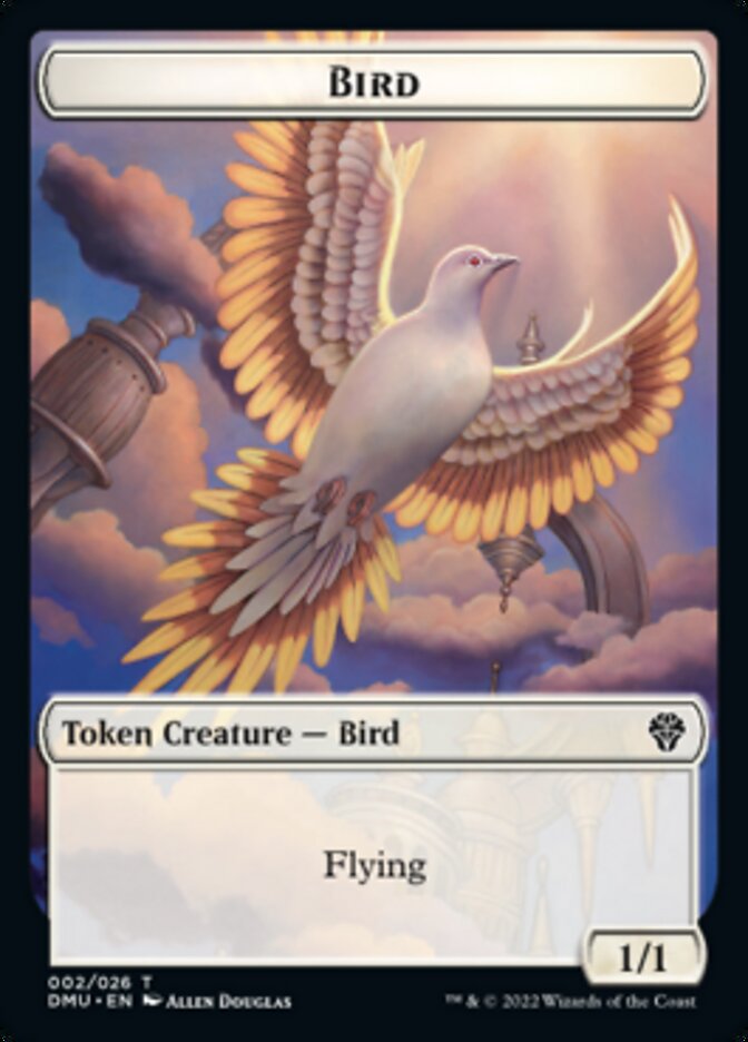 Bird (002) // Monk Double-Sided Token [Dominaria United Tokens] | GrognardGamesBatavia
