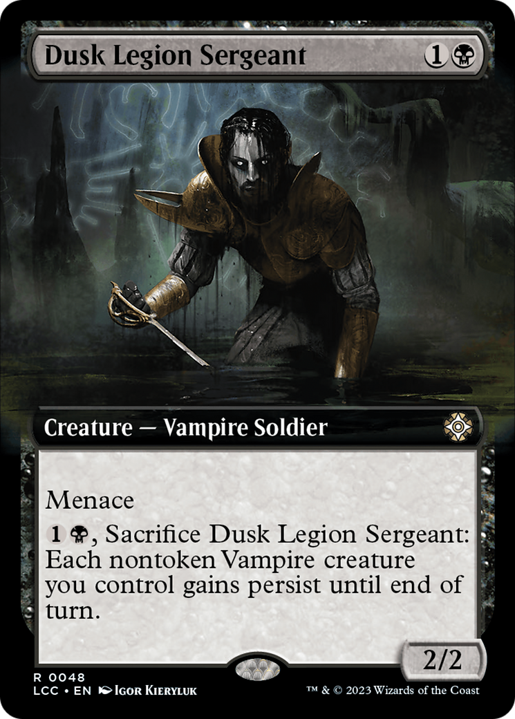 Dusk Legion Sergeant (Extended Art) [The Lost Caverns of Ixalan Commander] | GrognardGamesBatavia