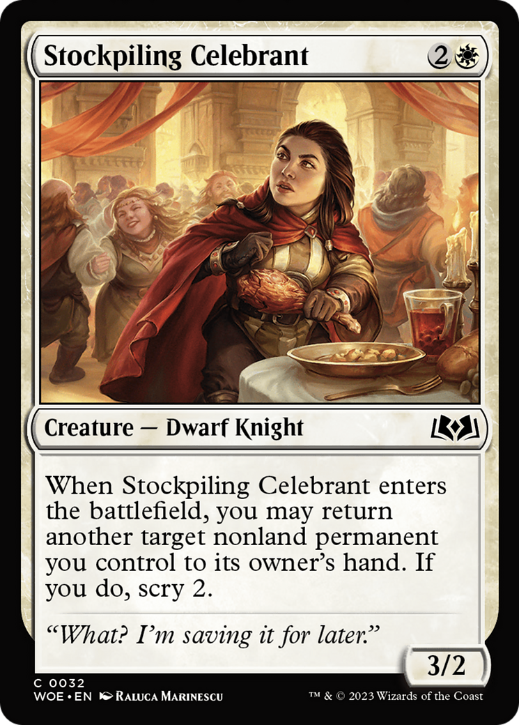 Stockpiling Celebrant [Wilds of Eldraine] | GrognardGamesBatavia