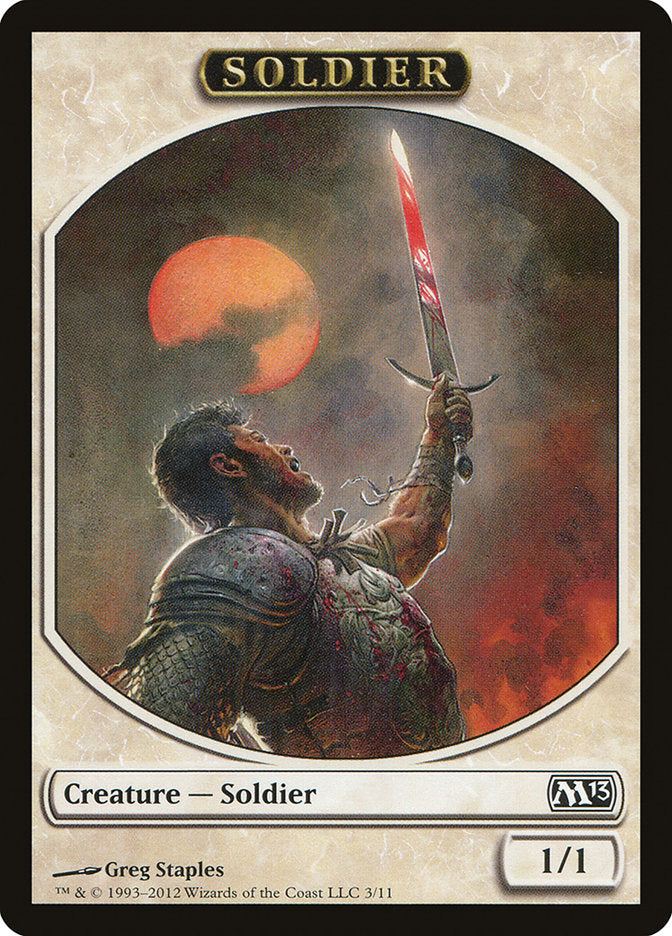 Soldier Token [Magic 2013 Tokens] | GrognardGamesBatavia