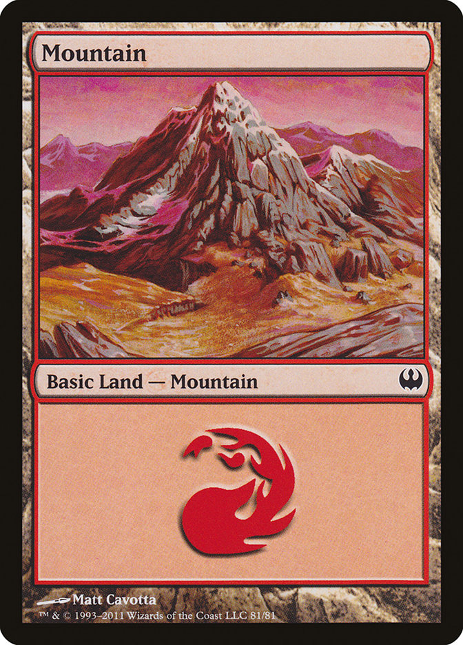 Mountain (81) [Duel Decks: Knights vs. Dragons] | GrognardGamesBatavia