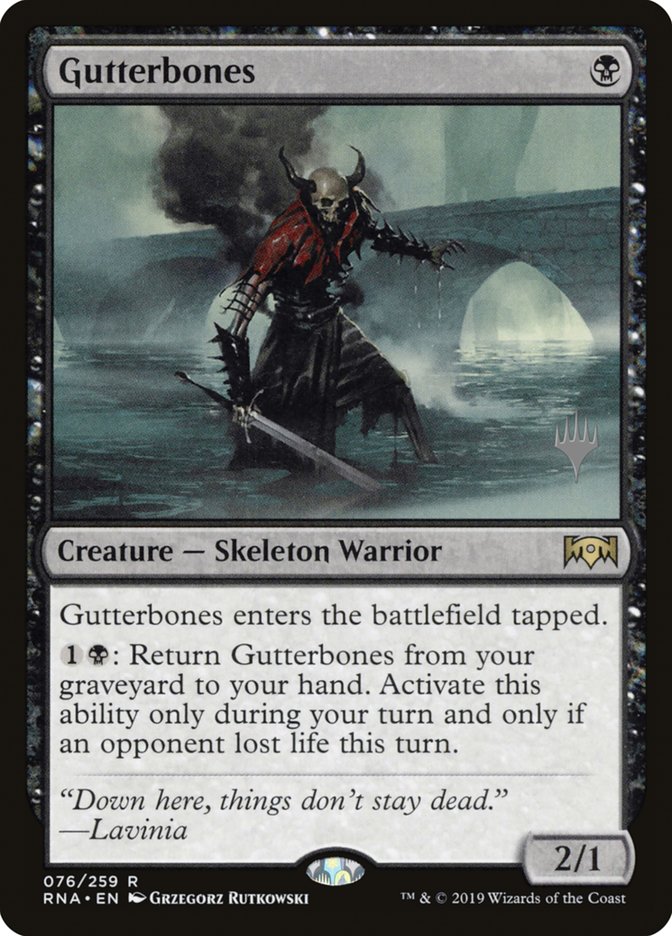 Gutterbones (Promo Pack) [Ravnica Allegiance Promos] | GrognardGamesBatavia