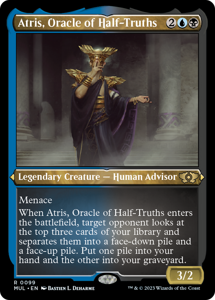 Atris, Oracle of Half-Truths (Foil Etched) [Multiverse Legends] | GrognardGamesBatavia