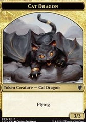 Cat Dragon // Dragon (006) Double-Sided Token [Commander 2017 Tokens] | GrognardGamesBatavia