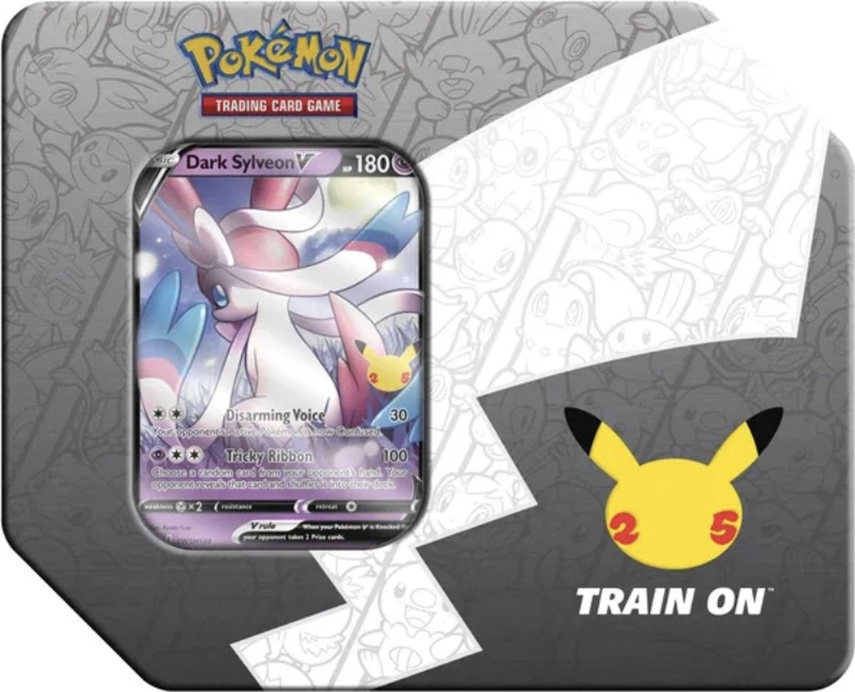 Celebrations: 25th Anniversary - Tin (Dark Sylveon V) | GrognardGamesBatavia