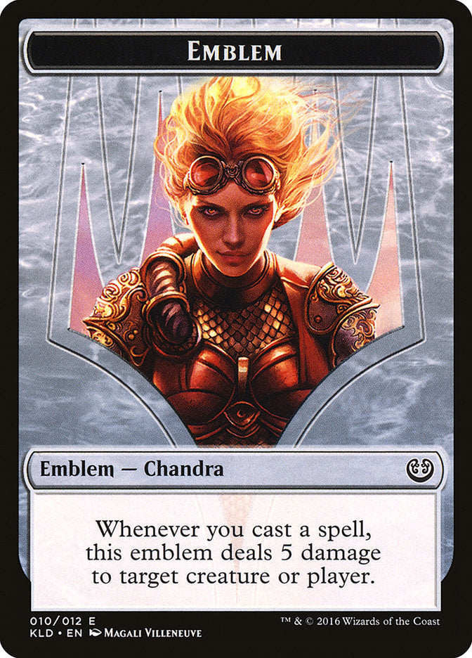 Chandra, Torch of Defiance Emblem [Kaladesh Tokens] | GrognardGamesBatavia