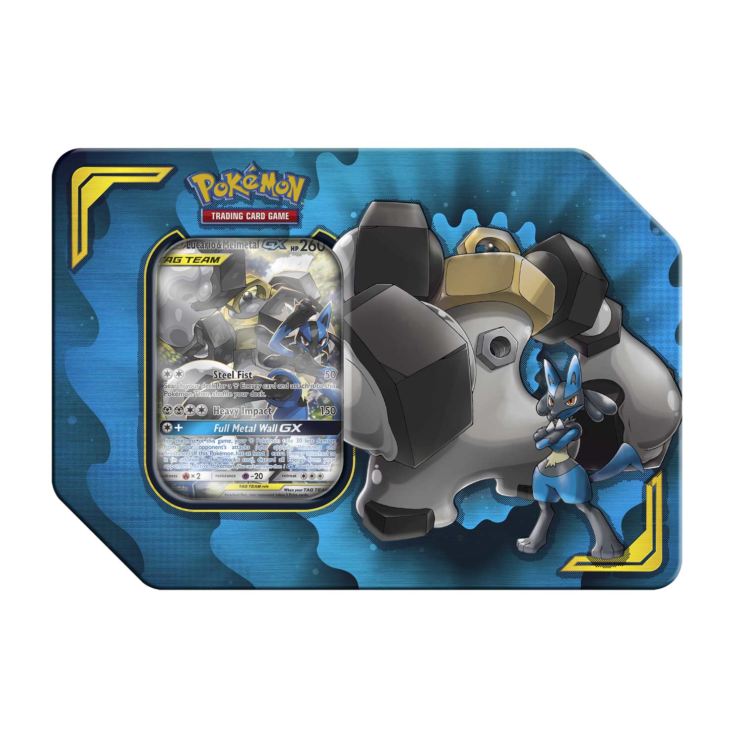 Sun & Moon: Unified Minds - Power Partnership Tin (Lucario & Melmetal GX) | GrognardGamesBatavia