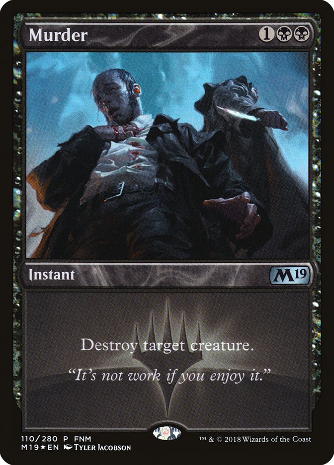 Murder (FNM) [Core Set 2019 Promos] | GrognardGamesBatavia