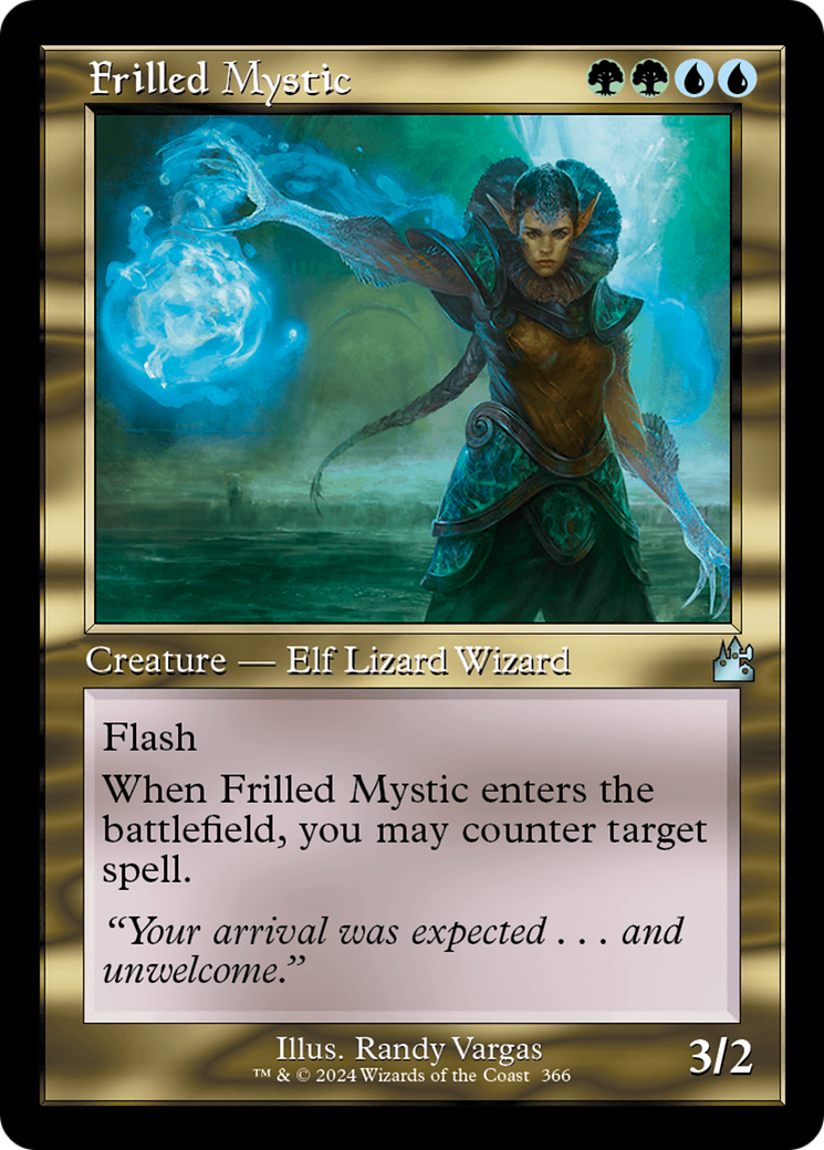 Frilled Mystic (Retro Frame) [Ravnica Remastered] | GrognardGamesBatavia