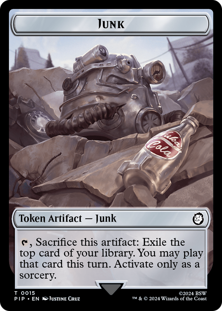 Junk // Soldier (0004) Double-Sided Token [Fallout Tokens] | GrognardGamesBatavia
